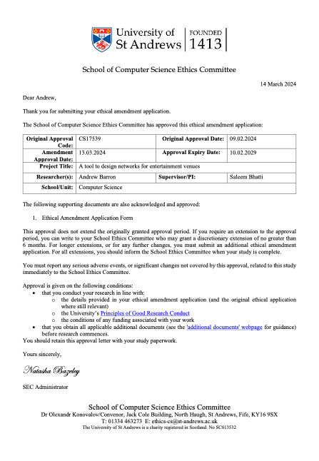 Ethical amendment approved until 10 Feb 2029 based on ethical amendment application form. Text-only version of this approval letter available upon request.